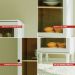 Cristaleira 1 Porta Vidro Pes Madeira 151x40 cm E963 Branco Dtall
