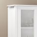 Cristaleira 2 Portas Vidro 1 Gaveta 180x80 cm E954 Branco Dtall