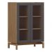Cristaleira 2 Portas Vidro Canelado 80 cm 2156 Tauari Concret Milani Store