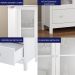 Cristaleira 2 Portas Vidro E Balcao Buffet 4 Portas Branco Dtall