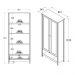 Cristaleira 2 Portas Vidro E Balcao Buffet 4 Portas Diamond Dtall