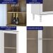 Cristaleira 2 Portas Vidro Pes Madeira 151x80 cm E957 Branco Dtall