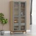 Cristaleira 2P 1G Vidro Canelado 180x80 cm 2157 Oak Ferrolack Milani Store