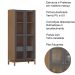 Cristaleira 2P 1G Vidro Canelado 180x80 cm 2157 Tauari Concret Milani Store