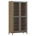 Cristaleira 2P Vidro Balcao Buffet 4P 1G Oak Ferrolack Milani Store
