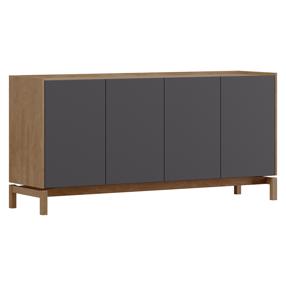 Cristaleira 2P Vidro Balcao Buffet 4P 1G Tauari Concret Milani Store