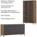 Cristaleira 2P Vidro Balcao Buffet 4P 1G Tauari Concret Milani Store