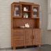Cristaleira 4 Portas 3 Gavetas Com Aplique 122 cm 1279 Castanho Milani Store
