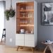Cristaleira 4 Portas Noronha Off White Matte Freijo CLB