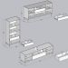 Cristaleira Balcao Buffet e Rack Sala de Estar Oak Ferrolack Milani Store