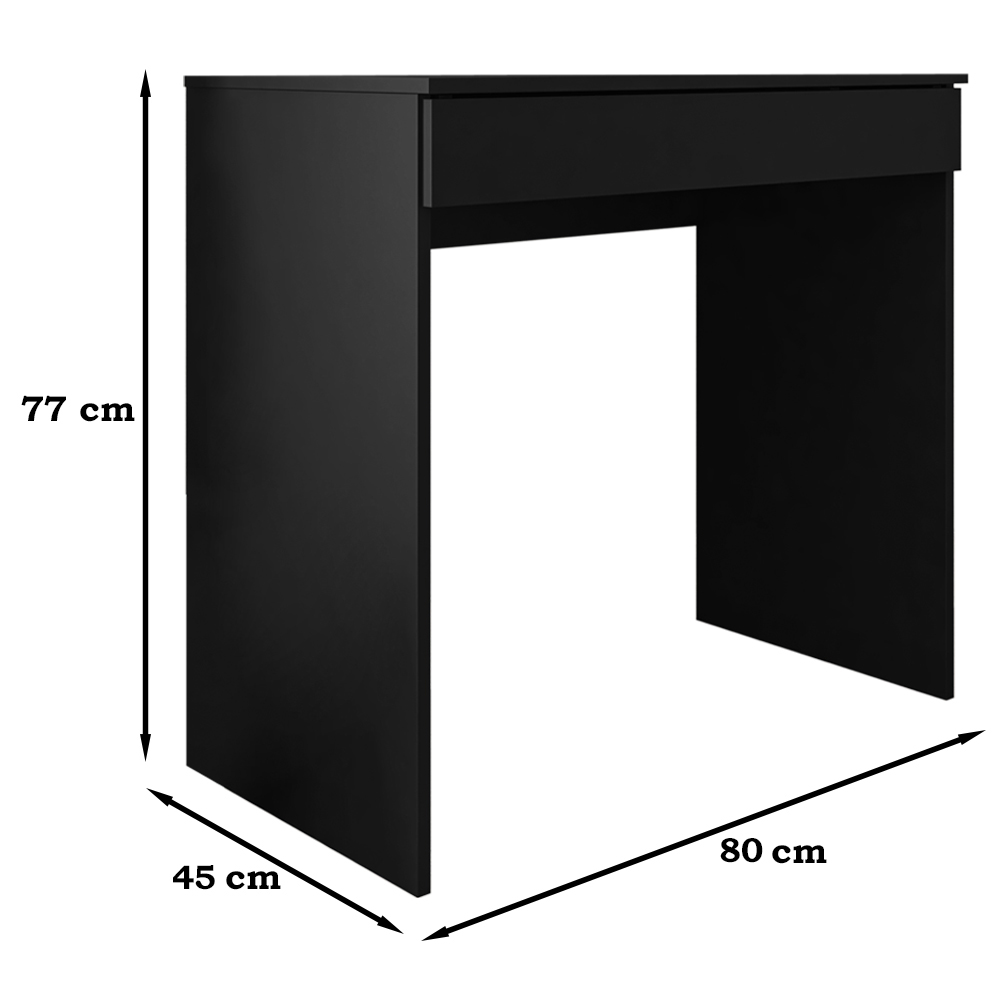 Escrivaninha Para Escritorio Alexia 80 cm Preto REAJL