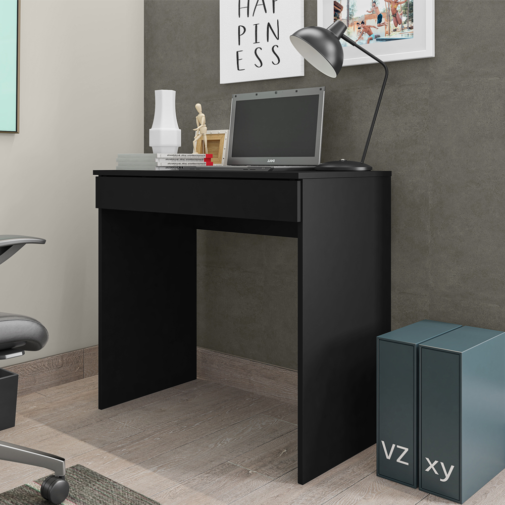 Escrivaninha Para Escritorio Alexia 80 cm Preto REAJL
