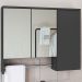 Espelheira Com 3 Portas e Toalheiro 80 cm ES9000 Mell Arenas FAEM