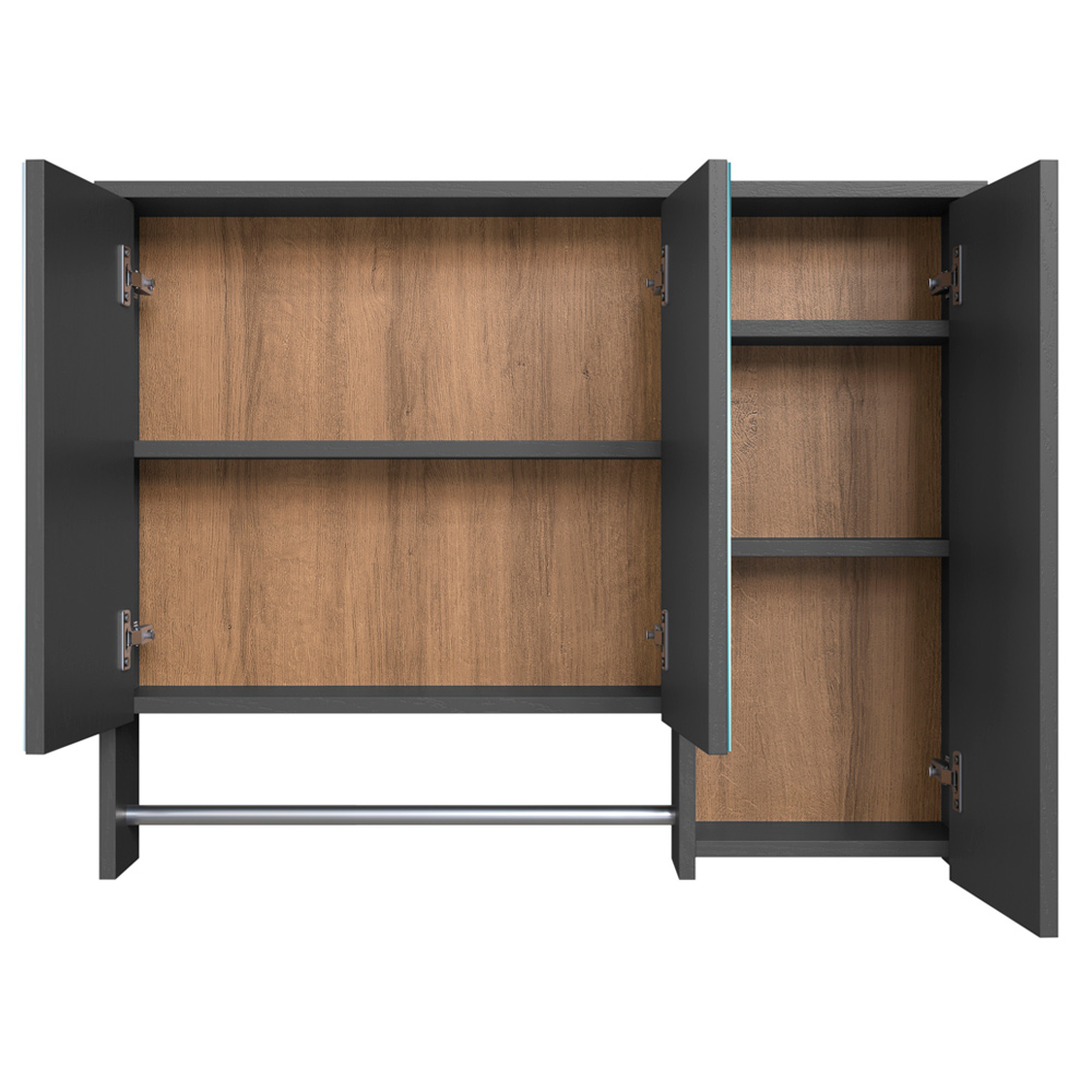 Espelheira Com 3 Portas e Toalheiro 80 cm ES9000 Mell Arenas FAEM