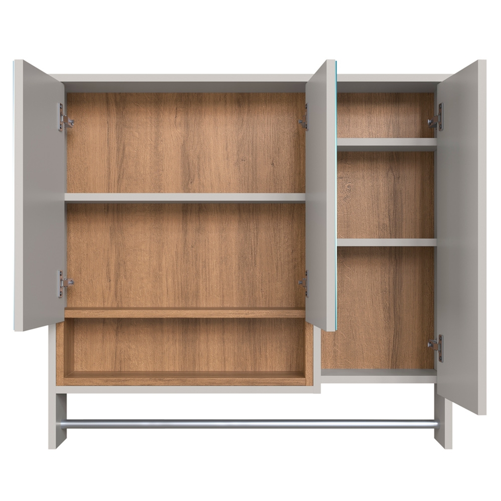 Espelheira Com Toalheiro 3 Portas 80 cm ES9002 Mell Arenas FAEM