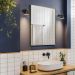 Espelho Decorativo Skkar Retang 92x62 Moldura 25 cm Dourado Dhom