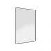 Espelho Decorativo Skkar Retang 92x62 Moldura 25 cm Preto Dhom