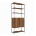 Estante 02 Portas 04 Prateleiras Vermont Preto Fosco Milani Store