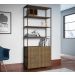 Estante 02 Portas 04 Prateleiras Vermont Preto Fosco Milani Store