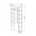 Estante 02 Portas 04 Prateleiras Vermont Preto Fosco Milani Store