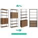 Estante 02 Portas 04 Prateleiras Vermont Preto Fosco Milani Store