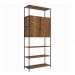 Estante 02 Portas 04 Prateleiras Vermont Preto Fosco Milani Store