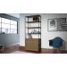 Estante 02 Portas 04 Prateleiras Vermont Preto Fosco Milani Store