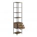 Estante 03 Gavetas Vermont Preto Fosco Milani Store