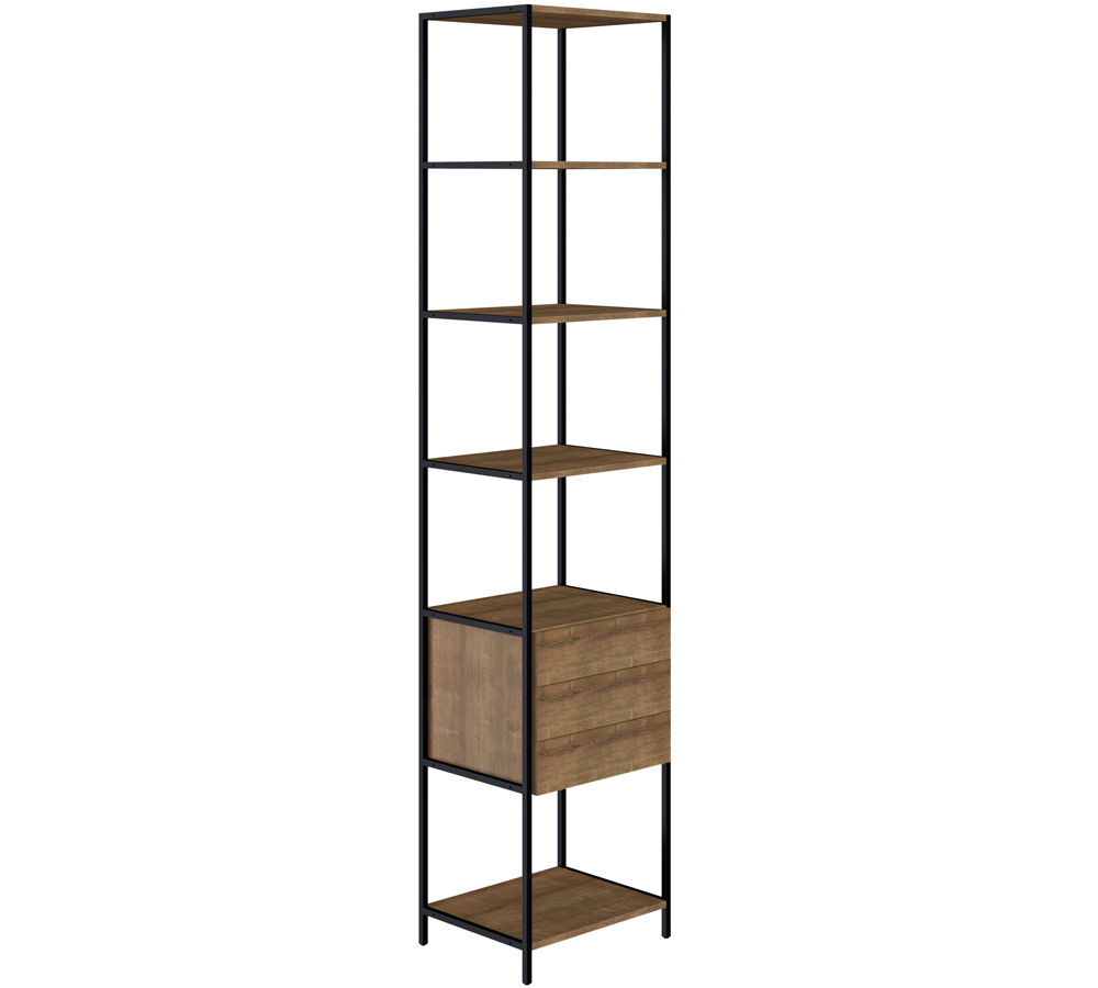 Estante 03 Gavetas Vermont Preto Fosco Milani Store