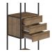 Estante 03 Gavetas Vermont Preto Fosco Milani Store