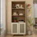 Estante 2 Portas 3 Nichos 172X70 4708 Cinamomo Off White ARLY