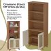 Estante 2 Portas 3 Nichos 172X70 4708 Cinamomo Off White ARLY