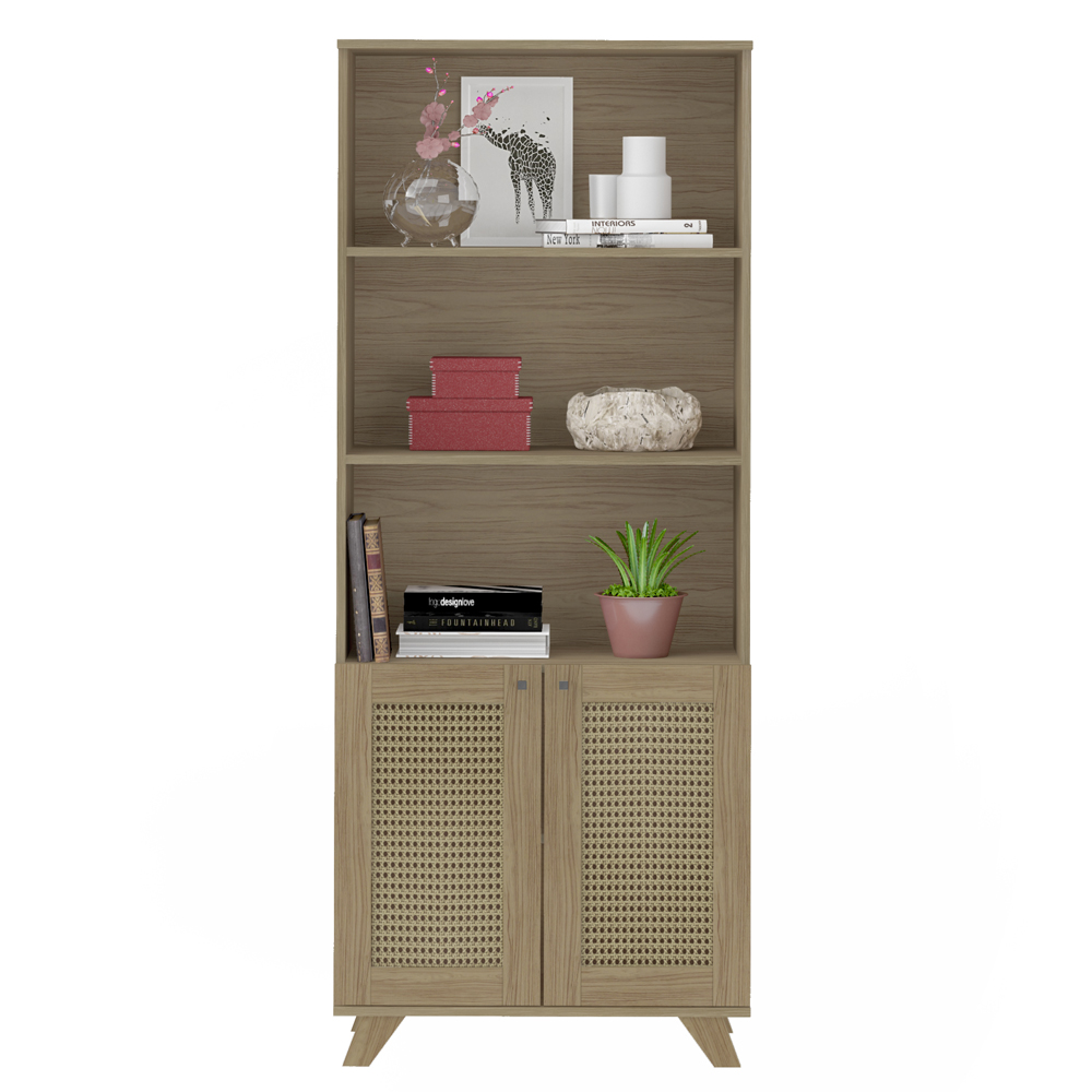 Estante 2 Portas 3 Nichos 172X70 4709 Carvalho ARLY