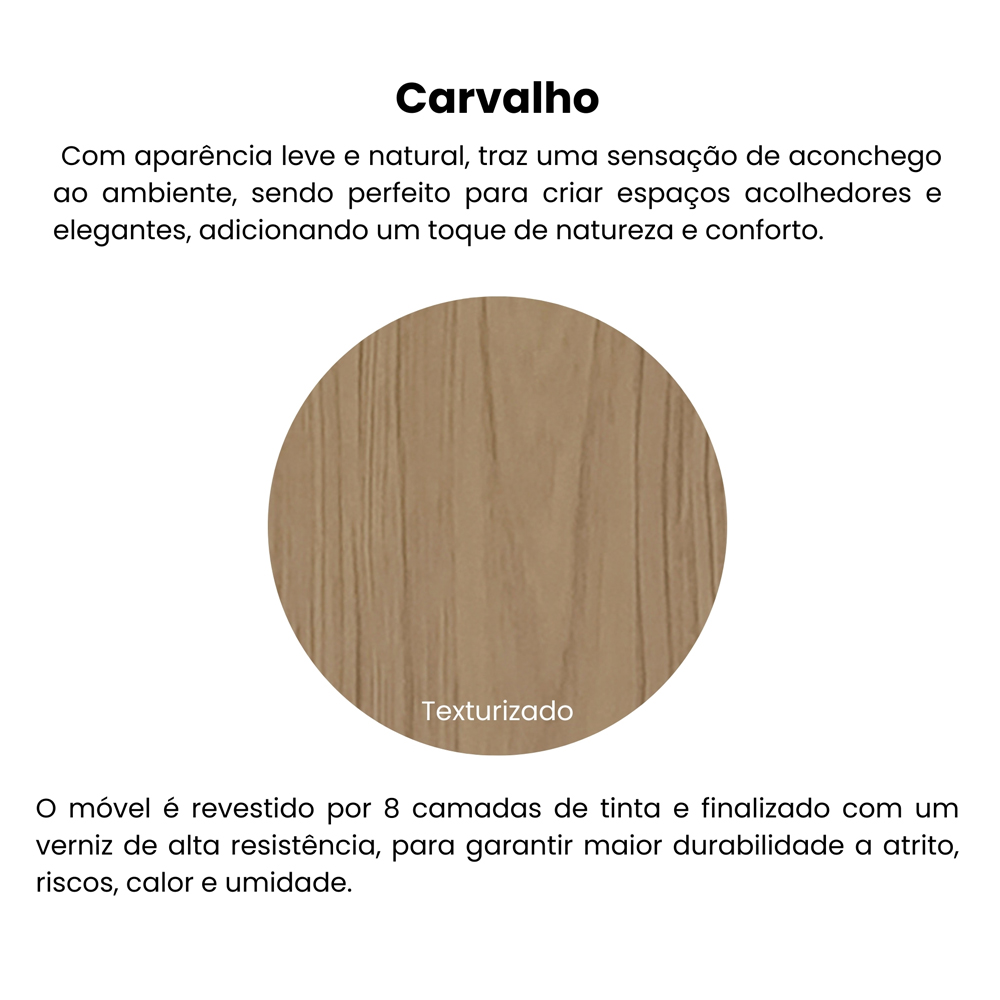 Estante 2 Portas 3 Nichos 172X70 4709 Carvalho ARLY