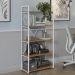 Estante Alta 5 Prateleiras 152 cm LI006 Canela Branco KPB