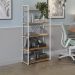 Estante Alta 5 Prateleiras 152 cm LI006 Canela Branco KPB