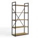 Estante Alta 5 Prateleiras 152 cm LI006 Freijo Preto Fosco KPB