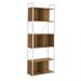 Estante Alta Com 3 Nichos 202X72 cm LI014 Canela Branco KPB