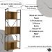 Estante Alta Com 3 Nichos 202X72 cm LI014 Freijo Preto Fosco KPB