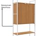 Estante Alta Flex 2 Portas 151X33 cm LI041 Canela Branco KPB
