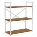 Estante Baixa 3 Prateleiras 87x72 cm LI007 Canela Branco KPB