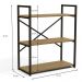 Estante Baixa 3 Prateleiras 87x72 cm LI007 Freijo Preto Fosco KPB