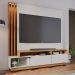Estante Home Para TV 65 Polegadas Humaita Off White Matte Freijo CLB