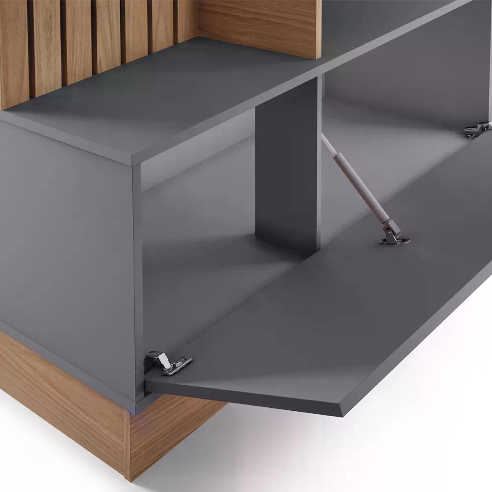 Estante Home Para TV 65 Polegadas Maceio Freijo Cinza CLB