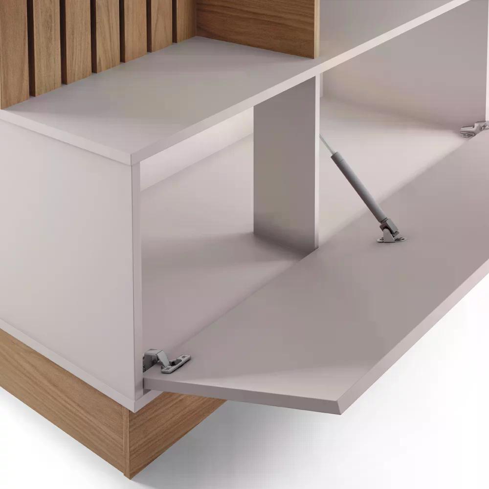 Estante Home Para TV 65 Polegadas Maceio Freijo Off White CLB
