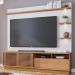 Estante Home Para TV 70 Polegadas Campeche Freijo Off White Matte CLB