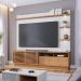 Estante Home Para TV 70 Polegadas Campeche Freijo Off White Matte CLB