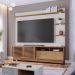 Estante Home Para TV 70 Polegadas Campeche Freijo Off White Matte CLB