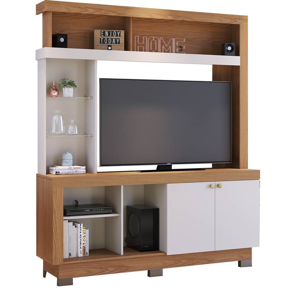 Estante Home TV 50 Polegadas Valença Freijo Off White CLB