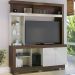 Estante Home TV 50 Polegadas Valença Nogueira Real Off White CLB